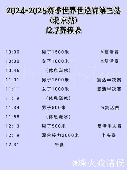短道速滑世巡赛第二站赛程揭晓 中国队力拼冬奥会资格