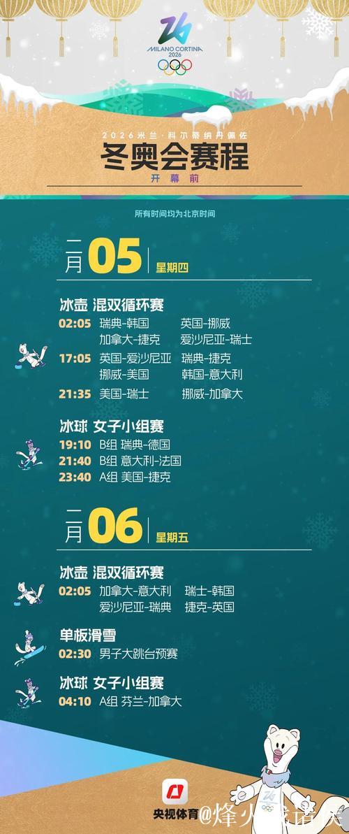 年冬奥会赛程全掌握！一键收藏，过年观赛不迷路！